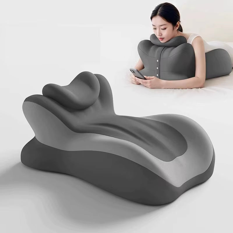 Memory Foam Pillow Sleeping Ergonomic Neck Leg Rest Reading Phone Use Bed Sofa Wedge Shape Back Pain Relief Comfort Body Relax