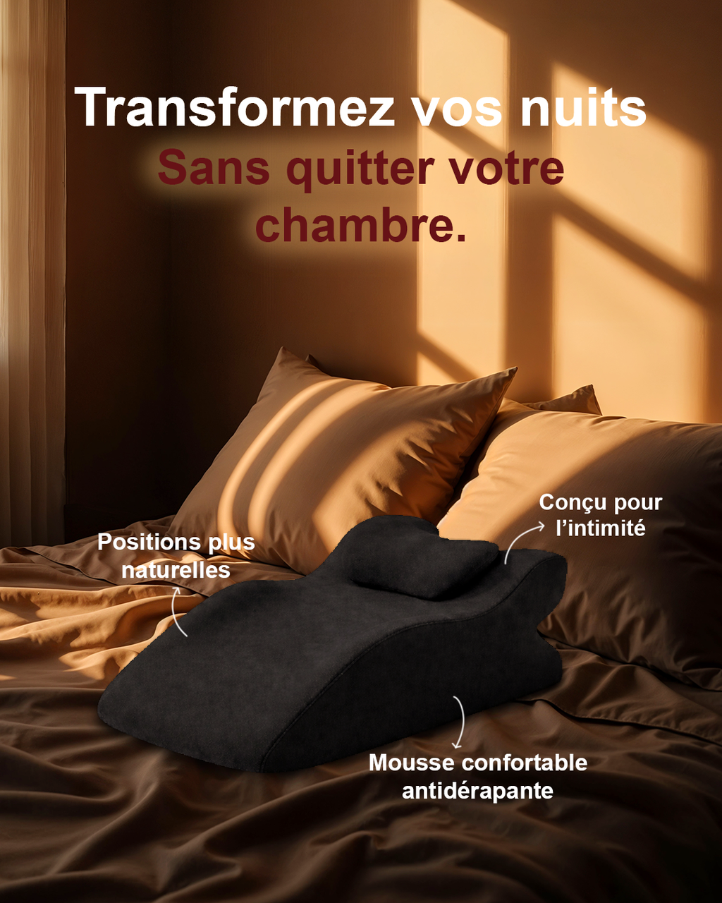 Norelia - Le coussin qui change l’angle du plaisir